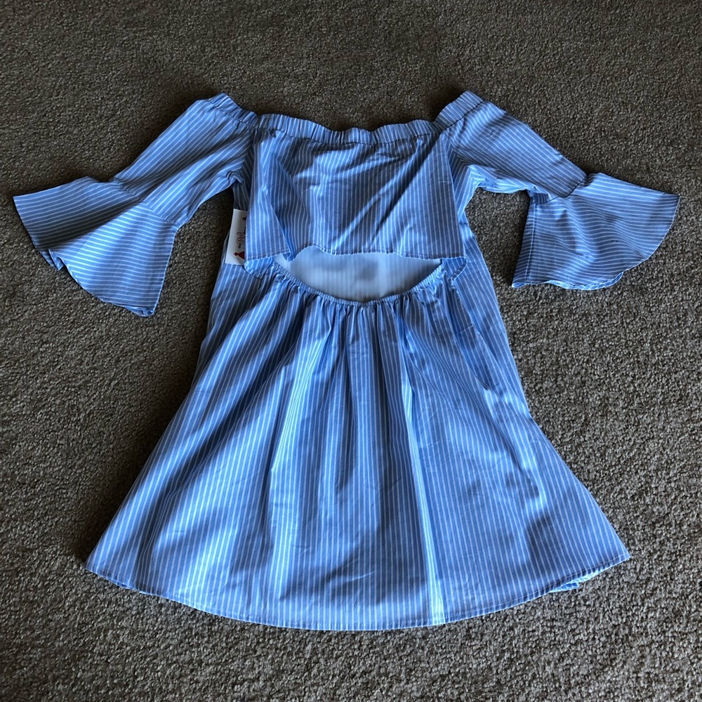 NWT Red Dress Boutique Blue & White Striped Dress - Picture 4 of 11